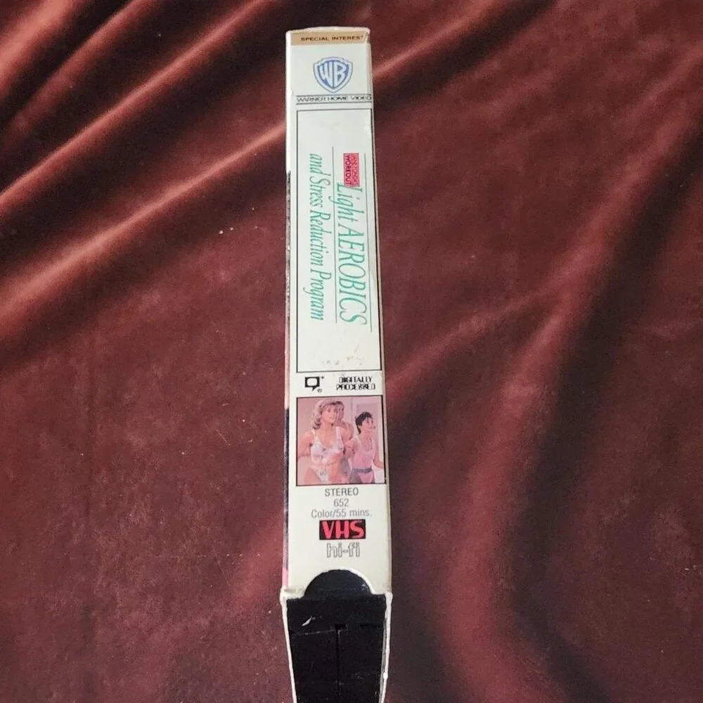 Jane Fonda’s Light Aerobics and Stress Reduction Program - 1989 - VHS tape.